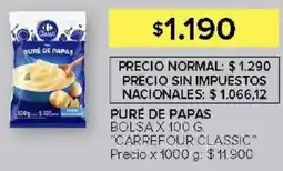 Carrefour Carrefour classic puré de papas bolsa oferta