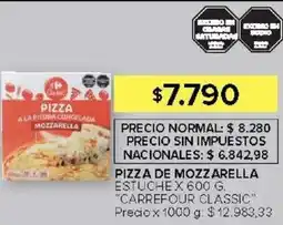 Carrefour Carrefour classic pizza de mozzarella estuche oferta
