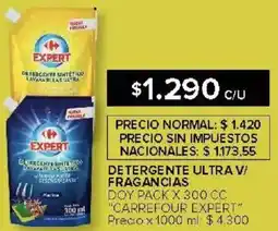 Carrefour Carrefour expert detergente ultra v/ fragancias oferta