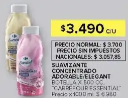 Carrefour Carrefour essential suavizante concentrado adorable/elegant botella oferta