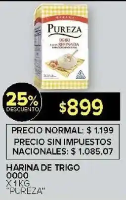 Carrefour Pureza harina de trigo 0000 oferta