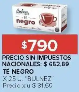 Carrefour Bulnez té negro oferta