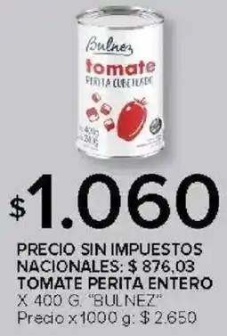 Carrefour Bulnez tomate perita entero oferta
