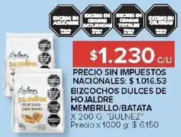 Carrefour Bulnez bizcochos dulces de hojaldre membrillo/batata oferta