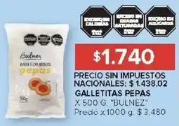 Carrefour Bulnez galletitas pepas oferta