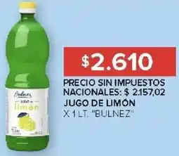 Carrefour Bulnez jugo de limon oferta