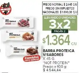 Carrefour Not protein barra proteica v/sabores oferta