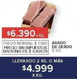 Carrefour asado de cerdo oferta