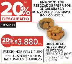 Carrefour Bocaditos de espinaca rebozada prefritos oferta