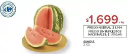 Carrefour Sandía oferta