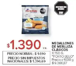 Carrefour Porto belo medallones de merluza clásicos oferta