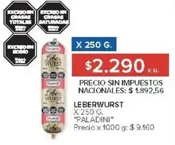 Carrefour Paladini leberwurst oferta