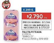Carrefour Barolo paleta feteada oferta