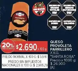 Carrefour Santa rosa provoleta parrillero oferta