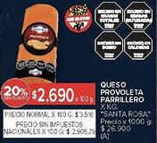 Carrefour Santa rosa provoleta parrillero oferta