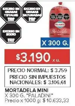 Carrefour Paladini mortadela mini oferta
