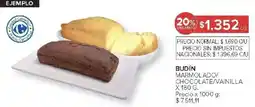 Carrefour Budín marmolado/ chocolate/vainilla oferta