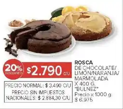 Carrefour Bulnez rosca de chocolate/ limon/naranja oferta
