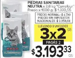 Carrefour Carrefour piedras sanitarias neutra oferta