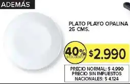 Carrefour Plato playo opalina oferta