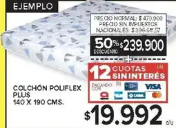 Carrefour Colchón poliflex plus oferta