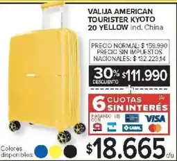 Carrefour Valija american tourister kyoto 20 yellow oferta