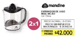 Carrefour Mandine exprimidor de jugo oferta