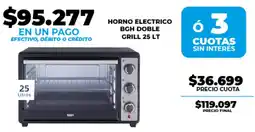 Supermayorista Vital Bgh horno electrico doble grill oferta