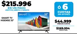 Supermayorista Vital Hisense smart tv 32" oferta
