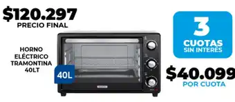 Horno eléctrico tramontina