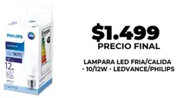 Supermayorista Vital Ledvance/philips lampara led fria/calida oferta