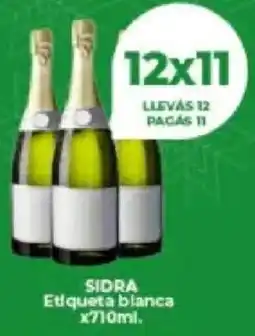 Supermayorista Vital Sidra etiqueta blanca oferta