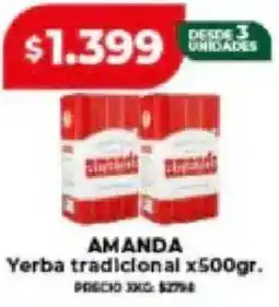 Supermayorista Vital Amanda yerba tradicional oferta
