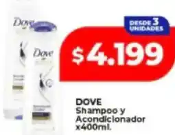 Supermayorista Vital Dove shampoo y acondicionador oferta