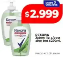 Supermayorista Vital Rexona jabon liq a/bact aloe bot oferta