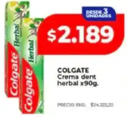 Supermayorista Vital Colgate crema dent herbal oferta