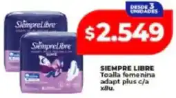 Supermayorista Vital Siempre libre toalla femenina adapt plus c/a oferta