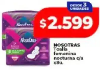 Supermayorista Vital Nosotras toalla femenina nocturna c/a oferta
