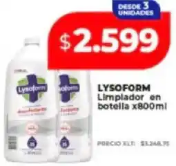 Supermayorista Vital Lysoform limplador en botella oferta