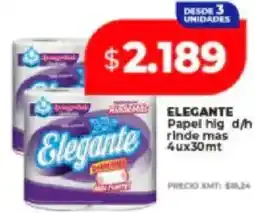 Supermayorista Vital Elegante papel hig d/h rinde mas oferta