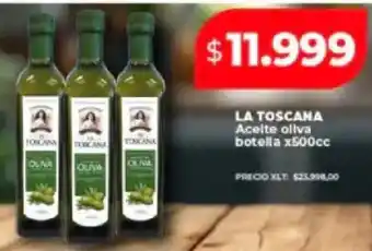 La toscana aceite oliva botella