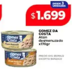 Supermayorista Vital Gomez da costa atún desmenuzado oferta