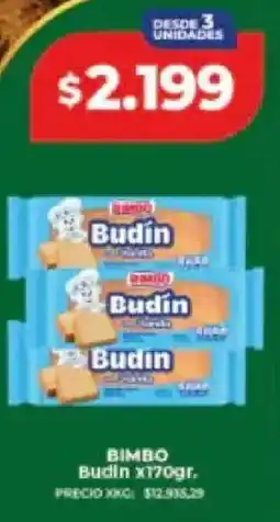 Supermayorista Vital Bimbo budín oferta