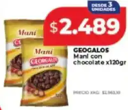 Supermayorista Vital Geogalos mani con chocolate oferta