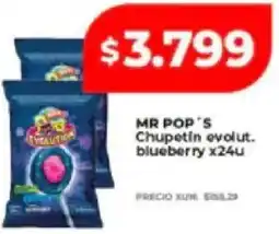 Supermayorista Vital Mr pop's chupetin evolut. blueberry oferta