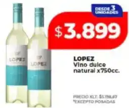 Supermayorista Vital Lopez vino dulce natural oferta