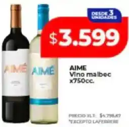 Supermayorista Vital Aime vino malbec oferta