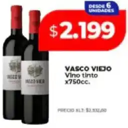 Supermayorista Vital Vasco viejo vino tinto oferta
