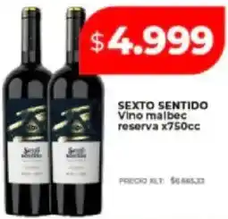 Supermayorista Vital Sexto sentido vino malbec reserva oferta