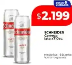Supermayorista Vital Schneider cerveza lata oferta